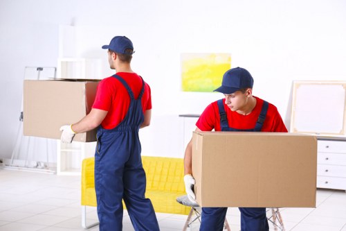 Students storing boxes and luggage in Shoreditch for term break
