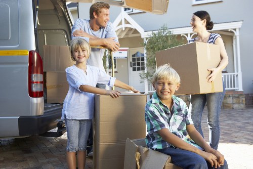 Customers following a safe and orderly self storage policy